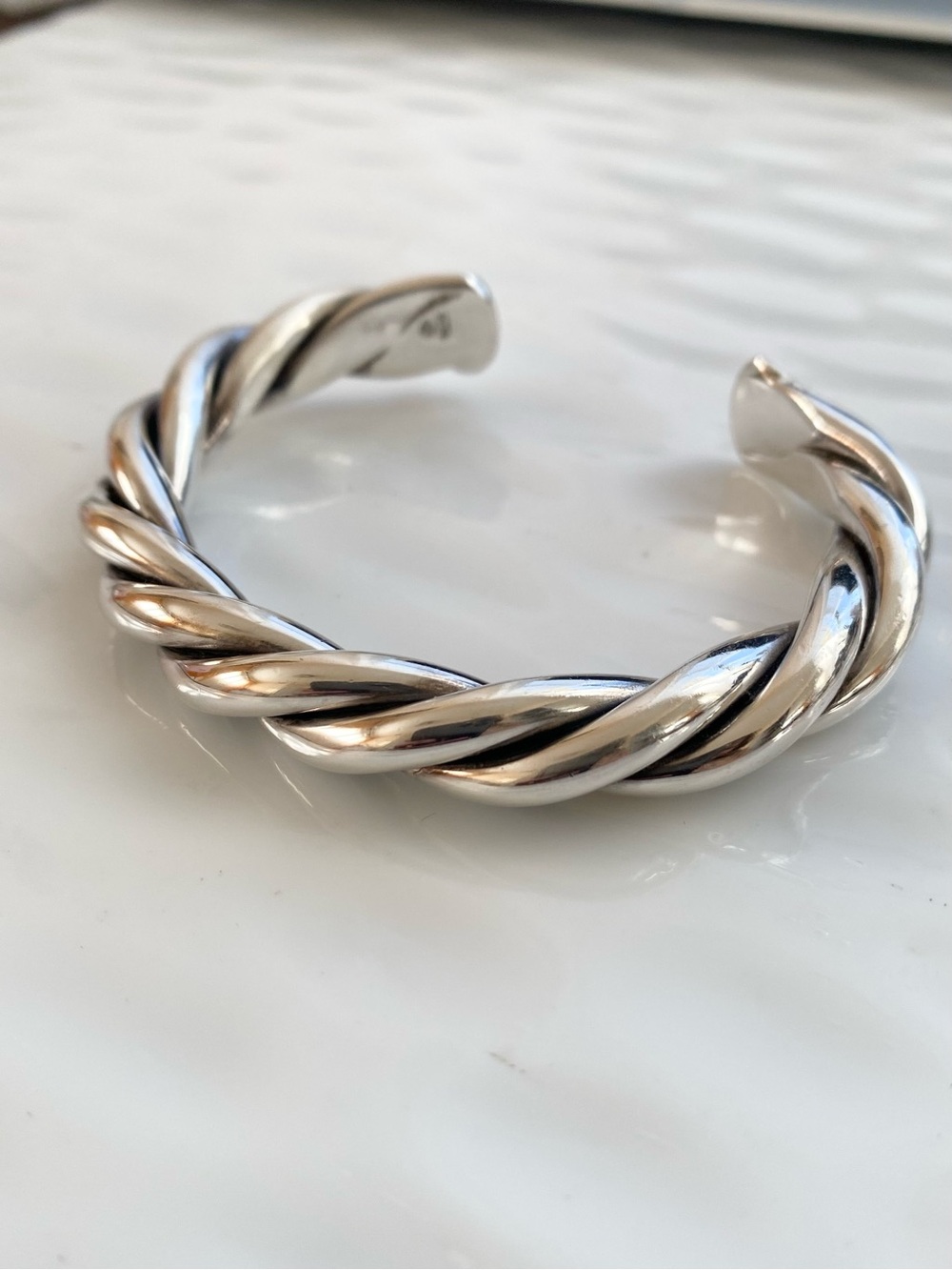 Silpada Sterling Silver Twisted Open Cuff Bracelet B0014 - Picture 5 of 10